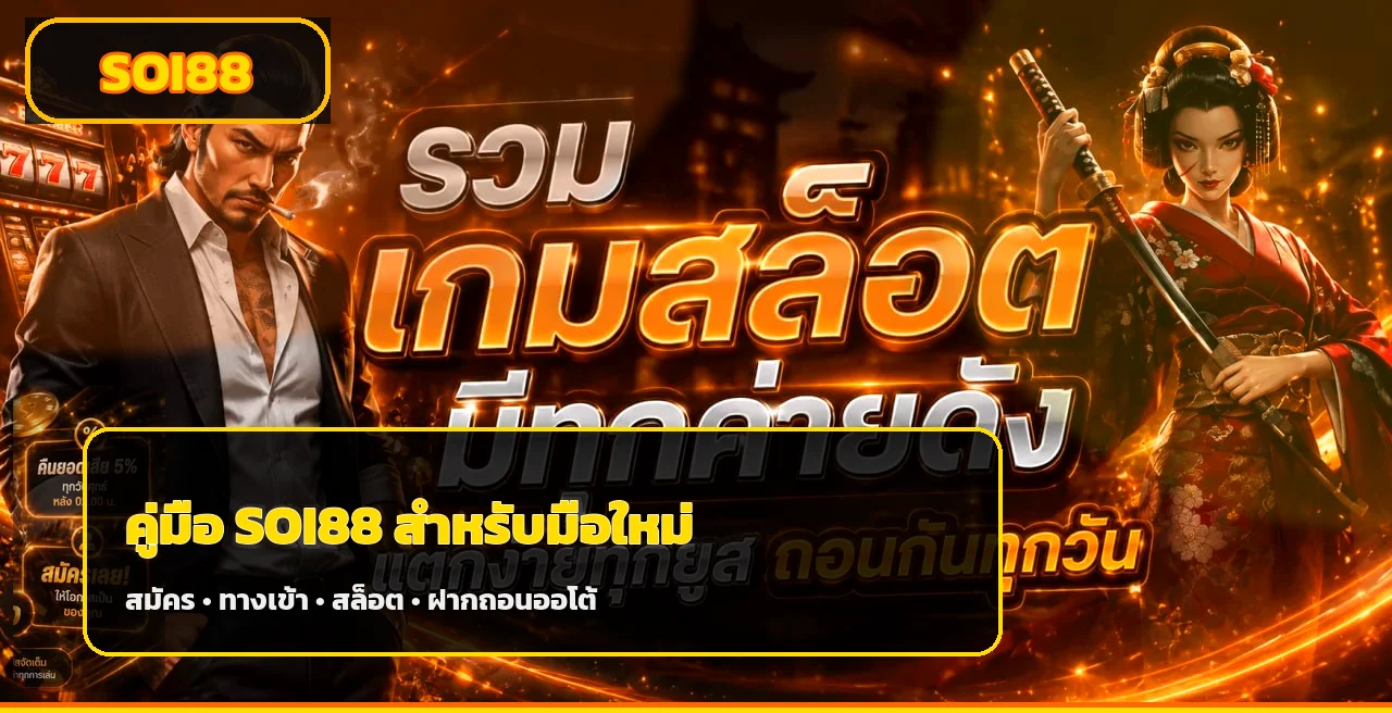 SOI88 คู่มือเริ่มต้น ทางเข้า สมัคร สล็อต ครบจบ
